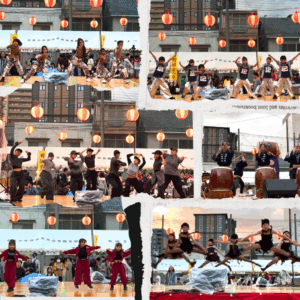 有隣まつり2025でステージ出演するJETEのキッズチームのダンスパフォーマンス写真